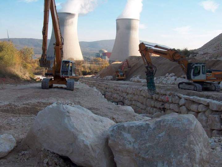 Travaux de terrassement et d'enrochement Sauzet