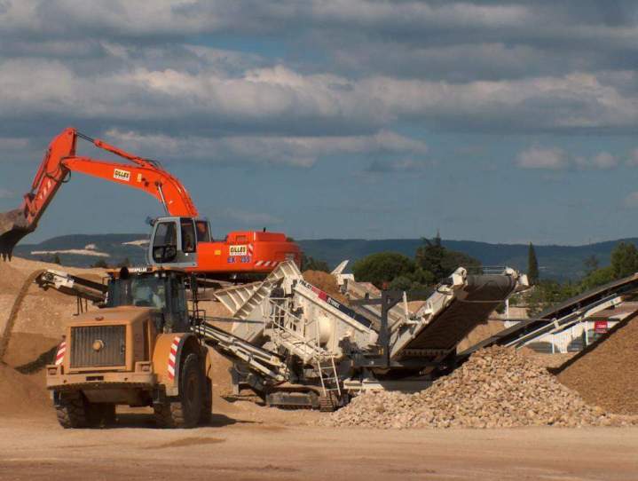 Recyclage de matériaux inertes issus de la démolition Sauzet